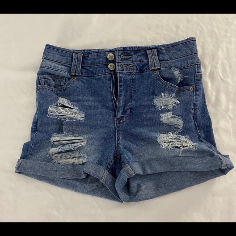 Blue Spice Denim Shorts